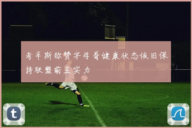 考辛斯称赞字母哥健康状态依旧保持联盟前五实力